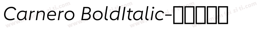 Carnero BoldItalic字体转换